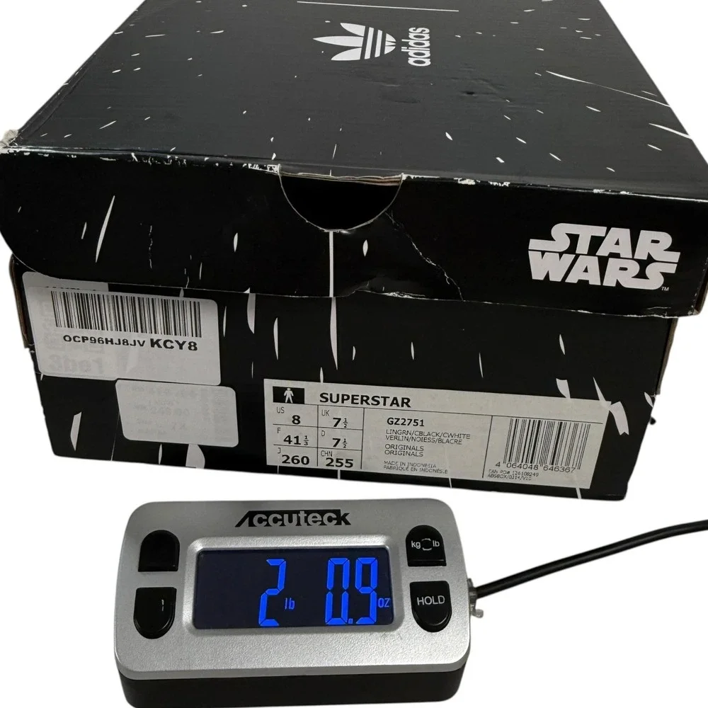 Adidas Superstar Star Wars The Child Grogu Green Mens Size 8 EUR 41.5 Baby Yoda‎